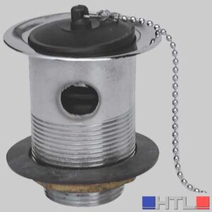 PILETTONE IN OTTONE CROMATO - 1"1/4 Ø 80