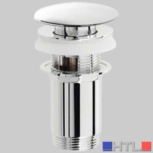 PILETTA PER LAVABO CON TAPPO A PRESSIONE - 1"1/4 c/troppo pieno