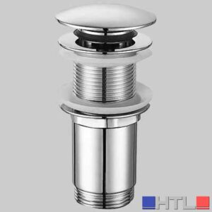 PILETTA PER LAVABO CON TAPPO A PRESSIONE - 1"1/4 s/troppo pieno