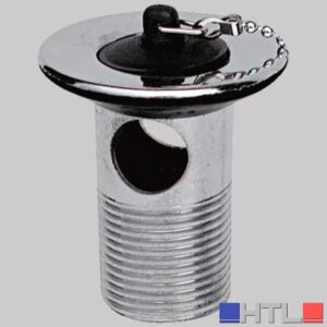 PILETTA LAVABO CON TROPPO PIENO E TAPPO - 1" 63x70