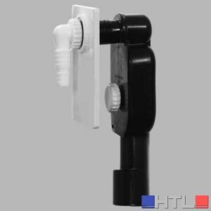 SIFONE INCASSO LAVATRICE COBRA B LUSSO - 40/50 Piastra ABS bianca