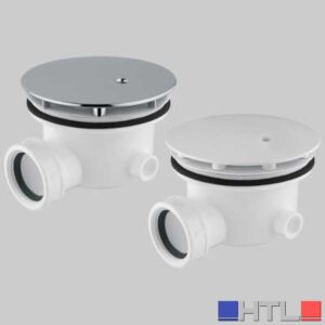 PILETTA PER DOCCIA MINIMALE FORO 90 MM - 40 x 1"1/2 cover bianca