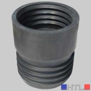 RIDUZIONE IN GOMMA NERA PER RACCORDO TUBI - 75 x 80