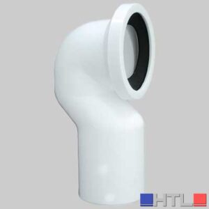 CURVA VASO PER SCARICO UNIVERSALE - Bianca Ø 100 c/guarnizione