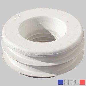 MORSETTO PER WC IN GOMMA BIANCA - 50 x 26