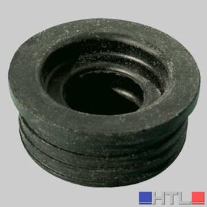 MORSETTO IN GOMMA NERA PER CURVE TECNICHE MM 53,5 - Ø 26÷32
