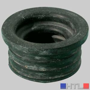 MORSETTO IN GOMMA NERA PER CURVE TECNICHE MM 50 - Ø 26÷32