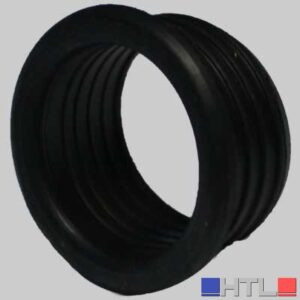 MORSETTO IN GOMMA NERA PER CURVE TECNICHE NICOLL - mm 50 x Ø 26÷32