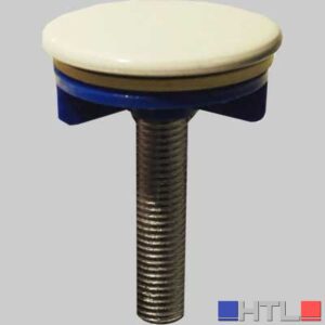TAPPO COPRIFORO IN OTTONE BIANCO - Ø 50