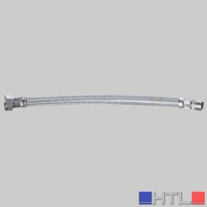 FLESSIBILE IN ACCIAIO INOX 3/8 M X 1/2 F - cm 20