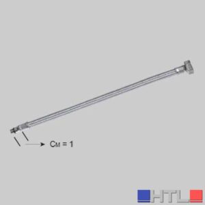 FLESSIBILE INOX PER MONOCOMANDO CORTO - F 1/2 x M 10 cm 35