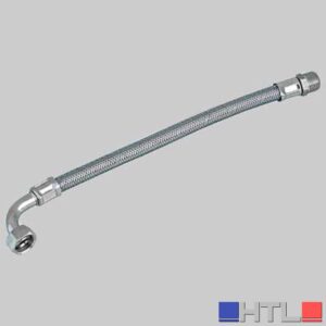 FLESSIBILE INOX CON CURVA F 1/2 X M 1/2 - cm 30