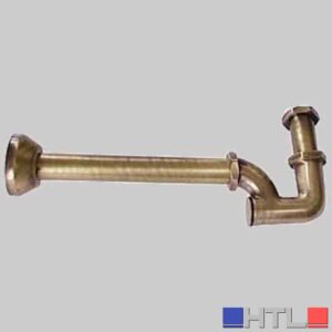 SIFONE A COLONNA CON ROSONE BRONZATO - 1"1/4
