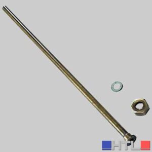 TUBO LISCIO PER MONOCOMANDO CON CALOTTA BRONZATO - cm 40 con dado 1/2