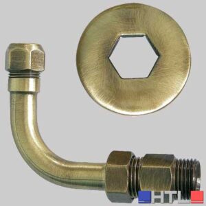 CURVETTA ESAGONALE BRONZATA - 1/2 x 10