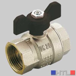VALVOLE A SFERA PASSAGGIO TOTALE F-F FARFALLA ALLUMINIO - 1" PN 40