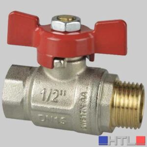 VALVOLA A SFERA M/F A PASSAGGIO TOTALE C/FARFALLA IN ALLUMINIO - 1" PN 40