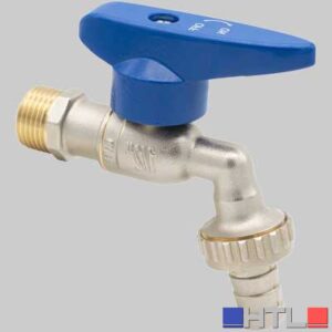 RUBINETTO PORTAGOMMA A SFERA ANTIGELO CON LEVA IN ALLUMINIO ICMA - 1/2