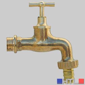 RUBINETTO PORTAGOMMA OTTONE LUCIDO - 1/2