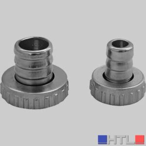PORTAGOMMA CON GHIERA OTTONE - 1"