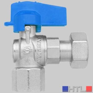 MINI RUBINETTO A SFERA SQUADRA FF - 1/2-1/2 dado girevole