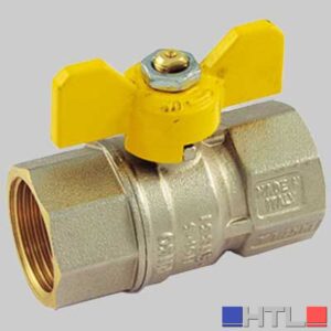 VALVOLA SFERA GAS F/F FARFALLA ALLUMINIO - 1" MOP5