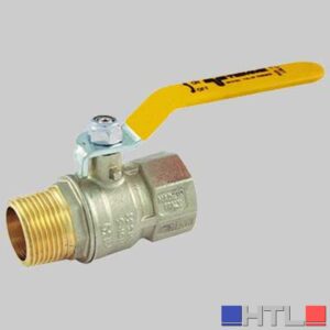 VALVOLA SFERA GAS M/F LEVA ACCIAIO - 3/4 MOP5