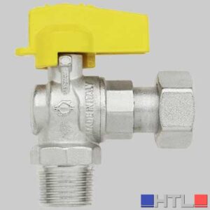 RUBINETTO A SQUADRO MASCHIO CON DADO GIREVOLE - 1/2 x 1/2 G