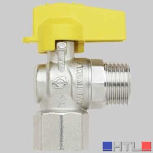 RUBINETTO A SQUADRO GAS F/M - 1/2 - 1/2
