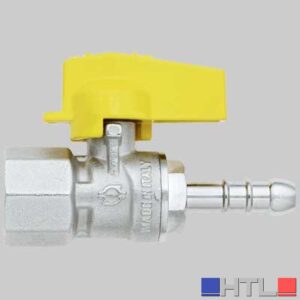 RUBINETTO DIRITTO GAS FEMMINA PORTA GOMMA - 1/2 x 14