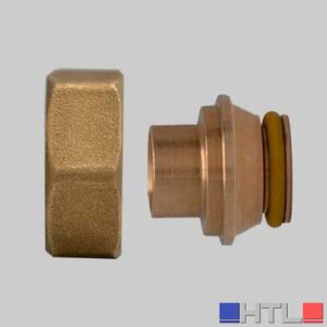 RACCORDO DIRITTO IN BRONZO A SALDARE - 12 x 3/4