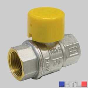 VALVOLA SFERA GAS F/F CON CAPPUCCIO PIOMBABILE - 1" MOP5