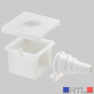 SCATOLA AD INCASSO PER GOMITI FLANGIATI - 90x90