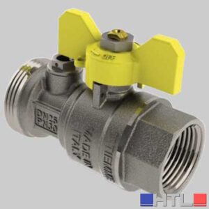 VALVOLA DIRITTA POST-CONTATORE CON PRESA - 1" x 1"1/4