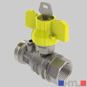 VALVOLA DIRITTA POST-CONTATORE CON PRESA E SICUREZZA - 1 x 1"1/4