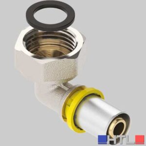 RACCORDO A GOMITO PER MULTISTRATO DADO GIREVOLE 16x3/4 (Confezione da 40)