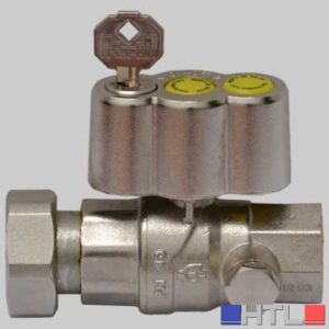 VALVOLA A SFERA GAS DIRITTA POST CONTATORE - 1" x 1"1/4 girevole