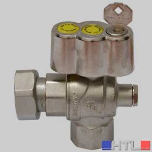 VALVOLA A SFERA GAS SQUADRA POST CONTATORE - 1" x 1"1/4 girevole