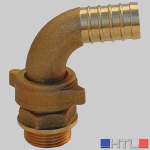 RACCORDO CURVO PER POMPA OTTONE - 1" x 30