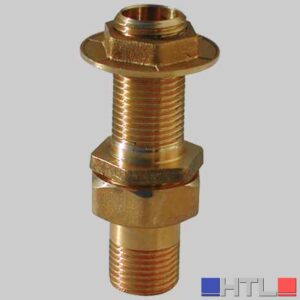 RACCORDO DIRITTO PER CASSONI IN OTTONE - 1"