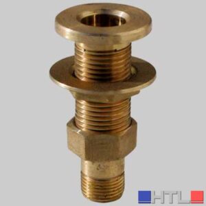 RACCORDO CON CODOLO PER CASSONE IN OTTONE - 1"