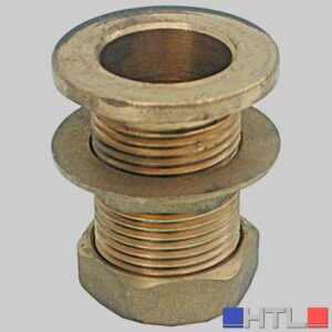 RACCORDO CON TAPPO PER CASSONE IN OTTONE - 1'' Fil. Int. 3/4