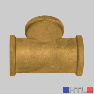RACCORDO A TEE OTTONE GIALLO - 1" x 1" x 1"