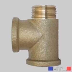 RACCORDO A TEE F-F-M OTTONE GIALLO - 1/2