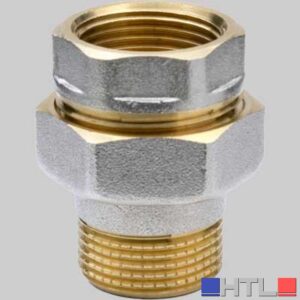 RACCORDO DIRITTO NICHELATO IN TRE PEZZI F/M - 1"
