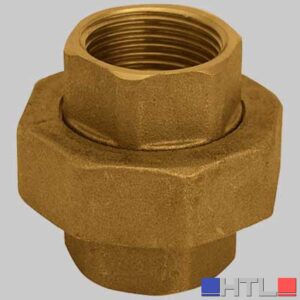 BOCCHETTONE FEMMINA/FEMMINA OTTONE GIALLO - 1" x 1"