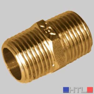 NIPLES LUNGO 7 FILETTI OTTONE GIALLO - 1"