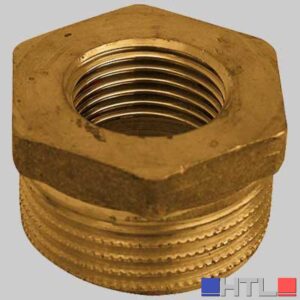 RIDUZIONE MASCHIO/FEMMINA OTTONE GIALLO - 1" x 1/2