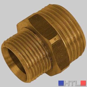 NIPLES RIDOTTO OTTONE GIALLO - 1" x 1/2
