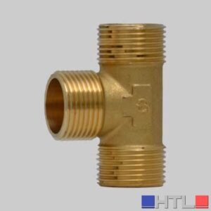 RACCORDO A TEE MASCHIO OTTONE GIALLO - 1"